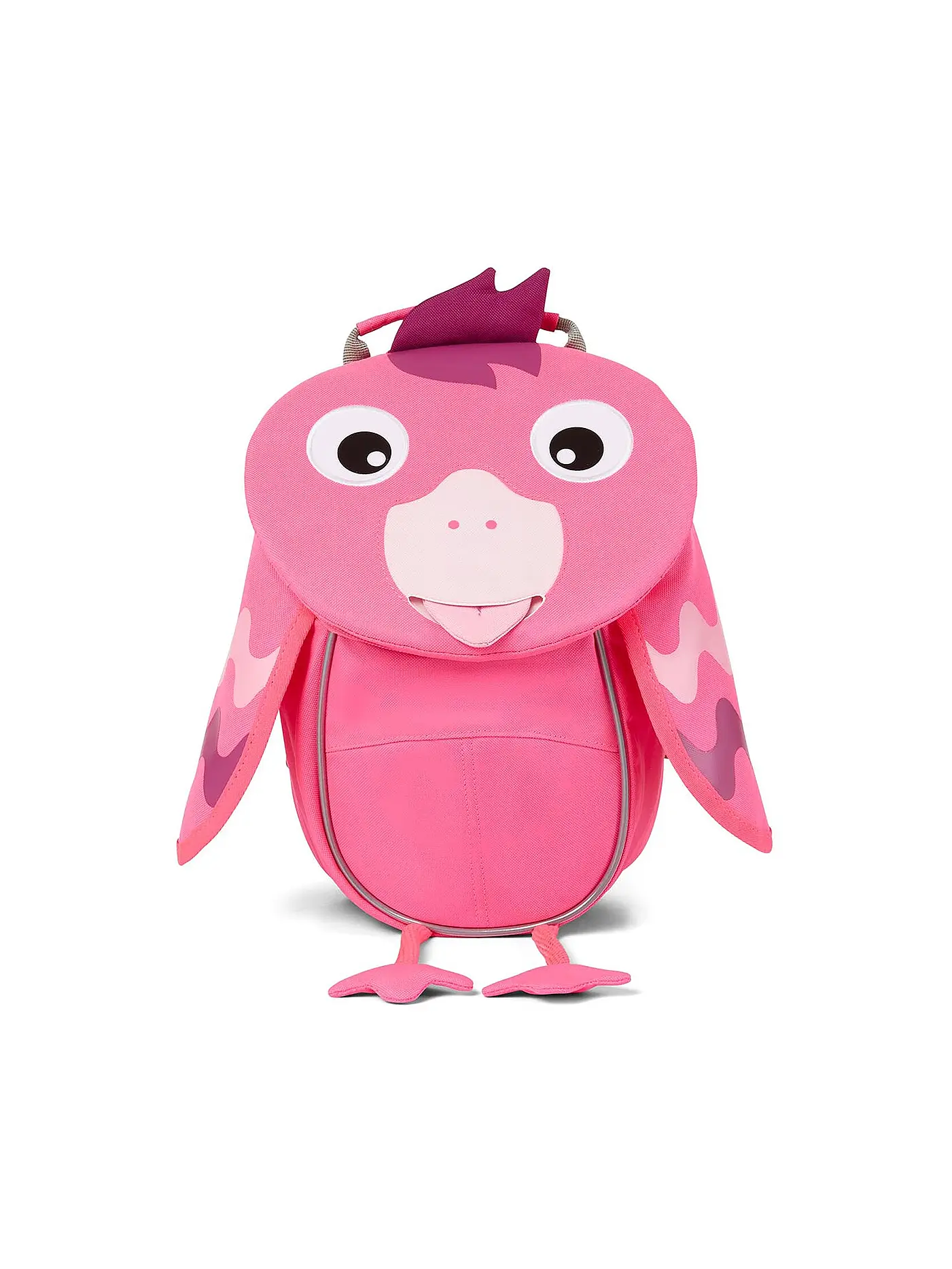AFFENZAHN | Kinder Rucksack Kleine Freunde Neon - Flamingo | 